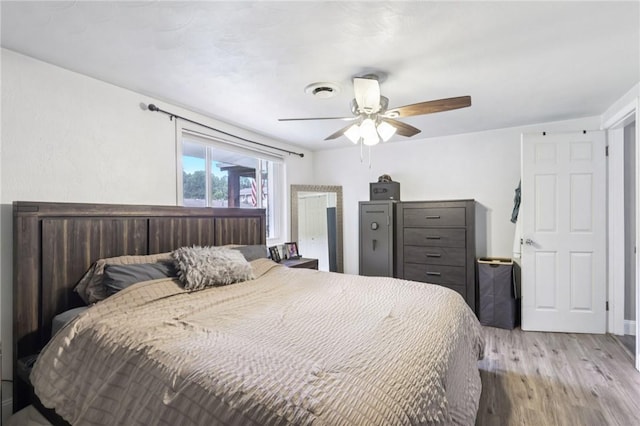 476 Trees Mills Rd, Salem Twp, PA 15601 - bedroom with light wood finished floors and a ceiling fan