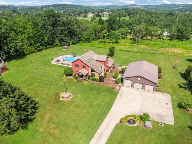 227 Holly Pl, Mount Pleasant Twp Wml, PA 15666 - view of subject property featuring a heavily wooded area and a pool