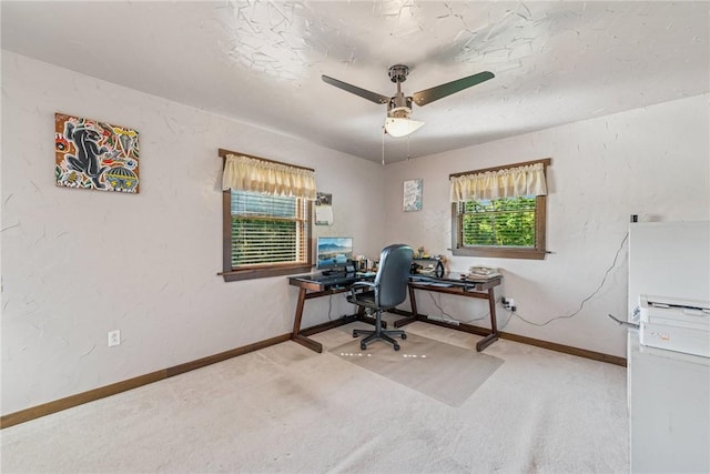 227 Holly Pl, Mount Pleasant Twp Wml, PA 15666 - carpeted office with plenty of natural light and ceiling fan