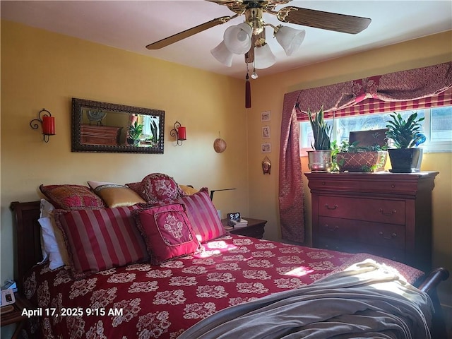 3381 Columbia Dr, Castle Shannon, PA 15234 - bedroom with ceiling fan