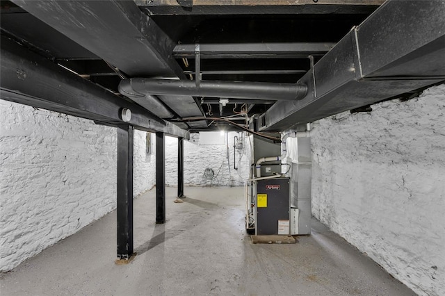 16 4th St, Sharpsburg, PA 15215 - unfinished below grade area featuring heating unit