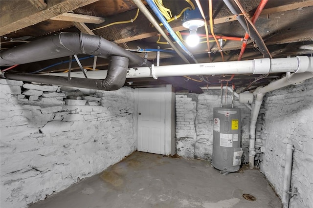 16 4th St, Sharpsburg, PA 15215 - unfinished below grade area with electric water heater
