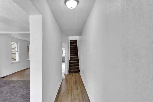 16 4th St, Sharpsburg, PA 15215 - hall with wood finished floors and stairs