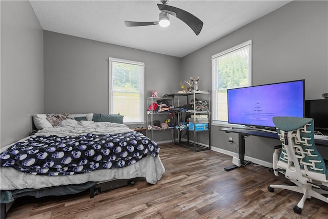 207 Linden Rd, North Strabane, PA 15317 - bedroom featuring wood finished floors and a ceiling fan