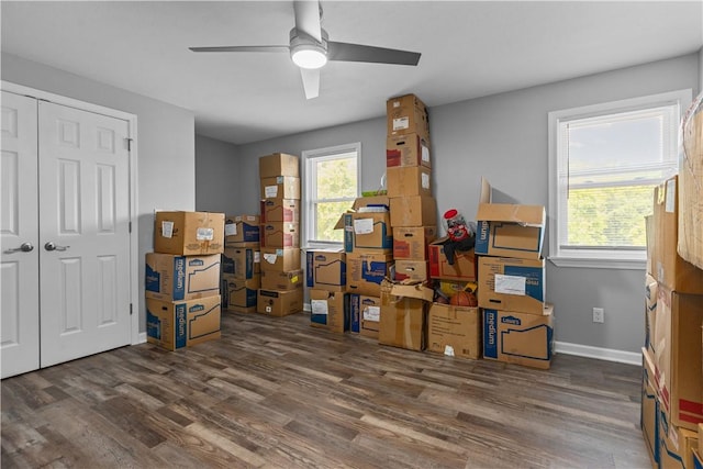 207 Linden Rd, North Strabane, PA 15317 - storage room featuring a ceiling fan