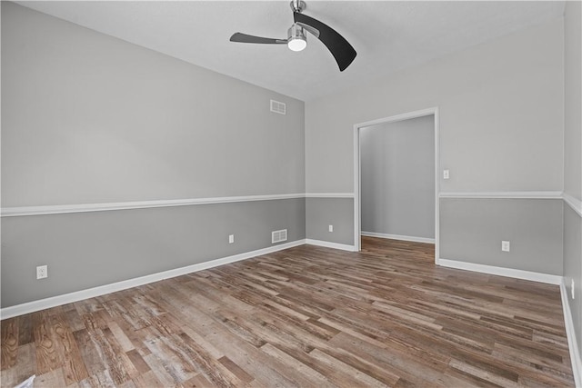 207 Linden Rd, North Strabane, PA 15317 - empty room featuring a ceiling fan and wood finished floors