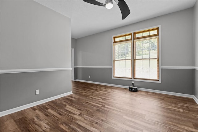 207 Linden Rd, North Strabane, PA 15317 - empty room featuring a ceiling fan and wood finished floors