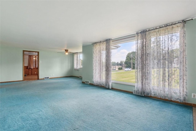410 Blackhawk Rd, Chippewa Twp, PA 15010 - unfurnished room with ceiling fan and carpet flooring