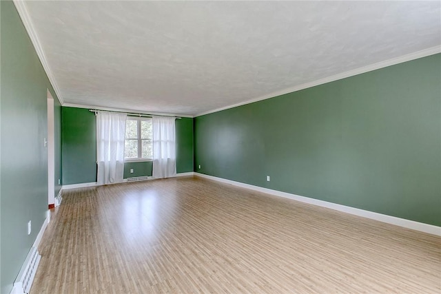 1318 Dellview Dr, Unity Twp, PA 15601 - empty room featuring ornamental molding and wood finished floors
