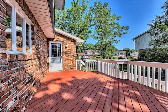 1318 Dellview Dr, Unity Twp, PA 15601 - wooden terrace with a residential view