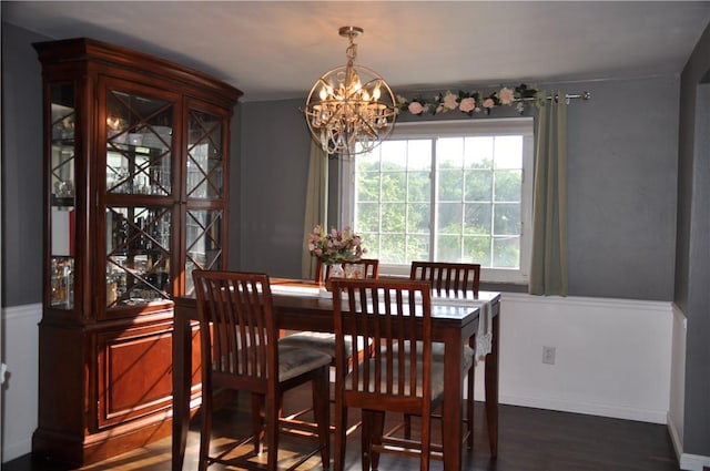 5676 Marilynn Dr, Bethel Park, PA 15236 - dining space featuring a chandelier and wood finished floors