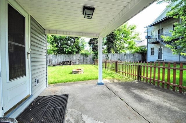 3411 York St, Mckeesport, PA 15132 - view of patio / terrace with a fire pit