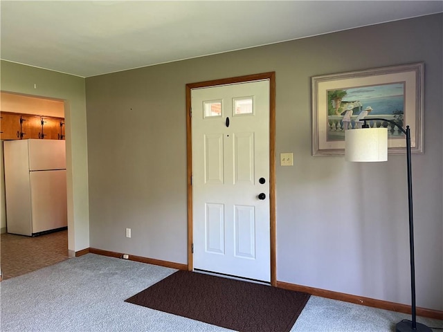 642 S 3rd St, Sharpsville, PA 16150 - carpeted entrance foyer featuring baseboards