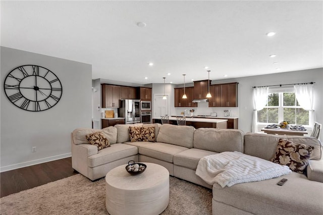 212 Bengal Fox, Jackson Twp, PA 16063 - living room with wood finished floors and recessed lighting