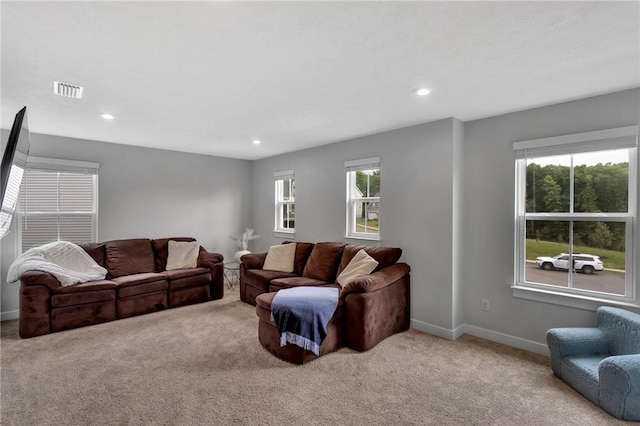 212 Bengal Fox, Jackson Twp, PA 16063 - carpeted living area with plenty of natural light and recessed lighting