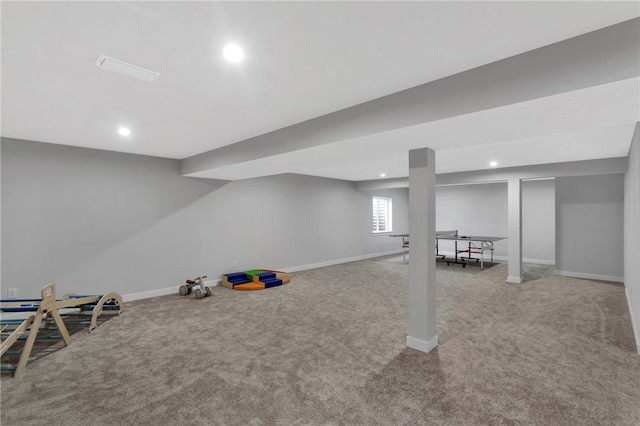 212 Bengal Fox, Jackson Twp, PA 16063 - below grade area with carpet flooring and recessed lighting