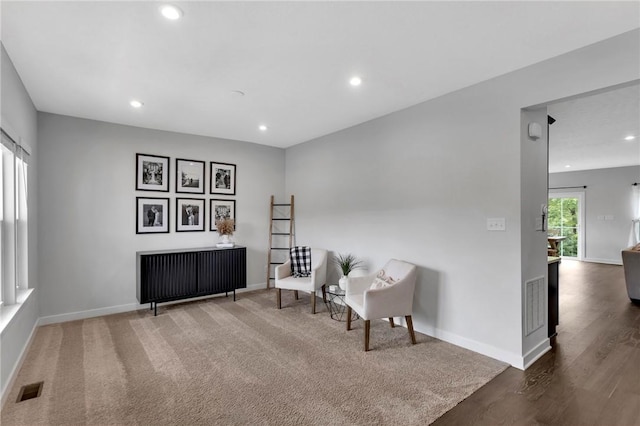 212 Bengal Fox, Jackson Twp, PA 16063 - living area featuring recessed lighting and wood finished floors