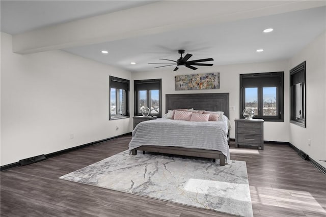 2460 Nicholson Rd, Franklin Park, PA 15143 - bedroom featuring wood finished floors, recessed lighting, and a ceiling fan