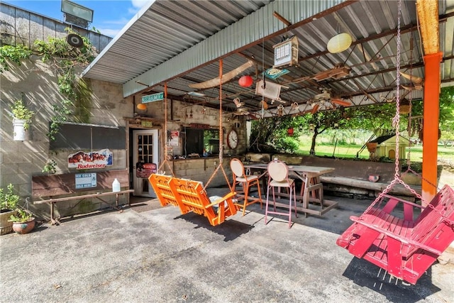 530 Perry Hwy, Lancaster Twp, PA 16037 - view of patio / terrace featuring a ceiling fan