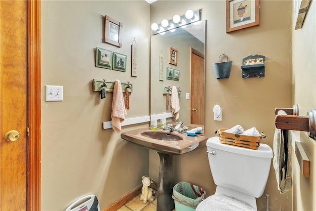 530 Perry Hwy, Lancaster Twp, PA 16037 - bathroom featuring toilet and tile patterned flooring