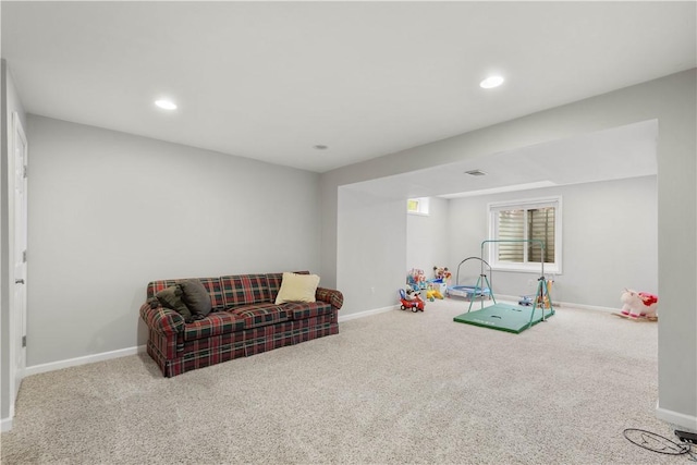 6412 Interlaken Dr, South Fayette, PA 15057 - game room featuring carpet flooring and recessed lighting