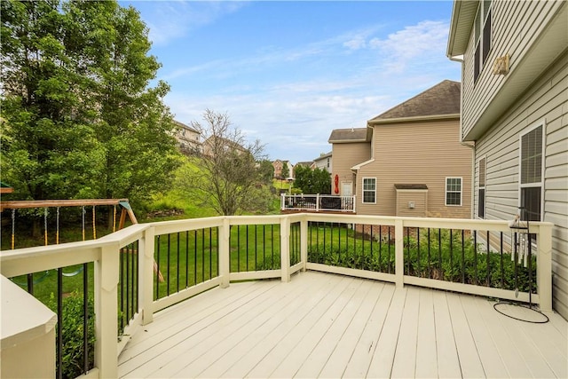 6412 Interlaken Dr, South Fayette, PA 15057 - wooden terrace with a lawn