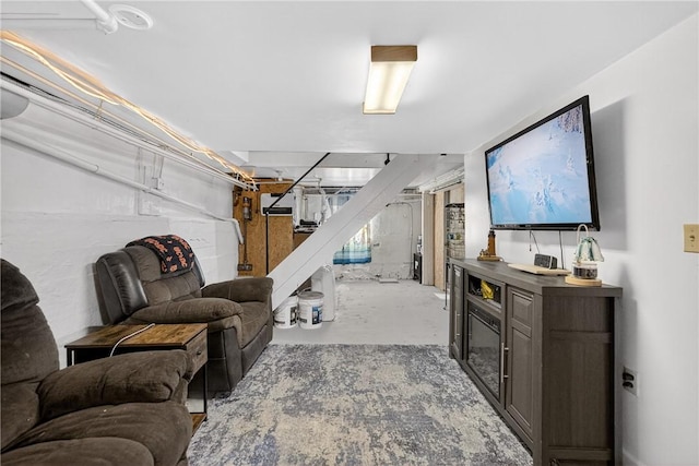3879 Pittsburgh Rd, Perry Twp Fay, PA 15473 - living room featuring concrete flooring