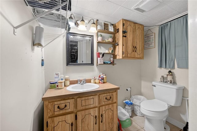 3879 Pittsburgh Rd, Perry Twp Fay, PA 15473 - bathroom with vanity and tile patterned flooring