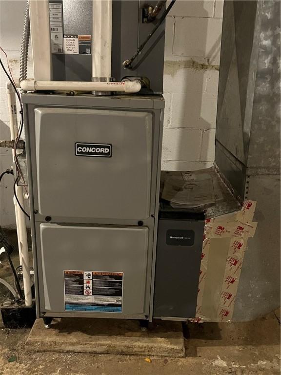 2103 Vermont Ave, West Mifflin, PA 15122 - utility room featuring heating unit