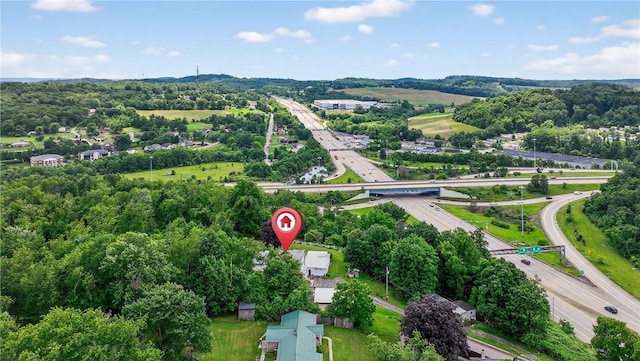 468 Crest Dr, Delmont, PA 15626 - aerial view of property's location with a highway