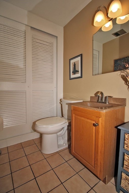 1351 Sky Ridge Dr, Upper St Clair, PA 15241 - half bath with vanity and tile patterned flooring