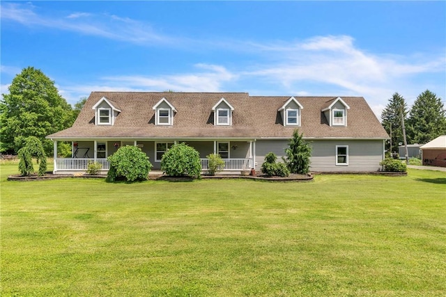 1659 Hooker Rd, Pa, PA 16041 - cape cod home featuring covered porch and a front yard