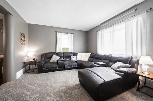 503 E Murphy Ave, Connellsville, PA 15425 - carpeted living room with baseboards