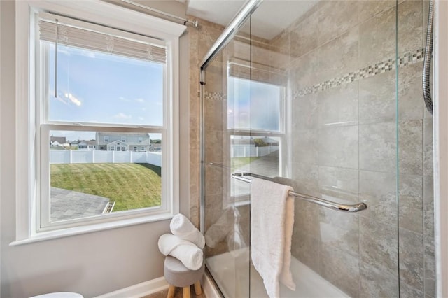 108 Norfolk Dr, Buffalo Twp But, PA 16055 - bathroom featuring a shower stall