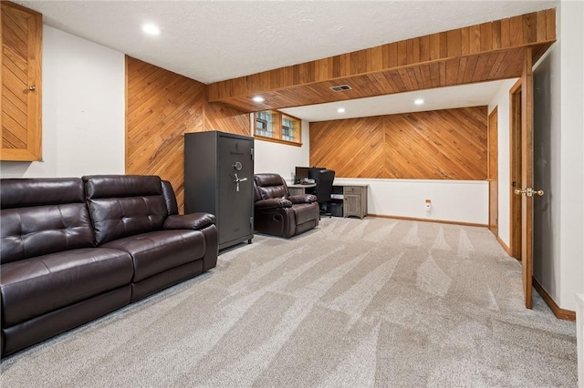 833 Glendale Ct, Cranberry Twp, PA 16066 - cinema with carpet floors, wooden walls, and recessed lighting