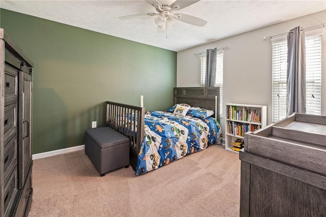 833 Glendale Ct, Cranberry Twp, PA 16066 - carpeted bedroom featuring a ceiling fan and a barn door