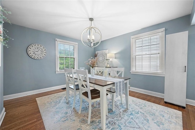 727 Vermont Ave, Mt Lebanon, PA 15234 - dining space with a chandelier and wood finished floors