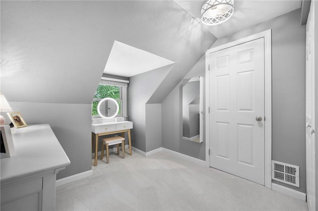727 Vermont Ave, Mt Lebanon, PA 15234 - additional living space featuring vaulted ceiling and carpet floors