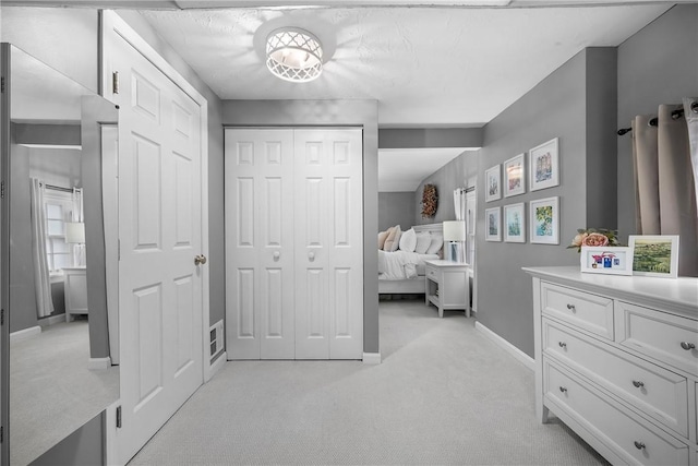 727 Vermont Ave, Mt Lebanon, PA 15234 - bedroom with light colored carpet and a closet