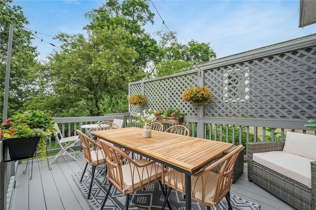 727 Vermont Ave, Mt Lebanon, PA 15234 - wooden terrace featuring outdoor dining area