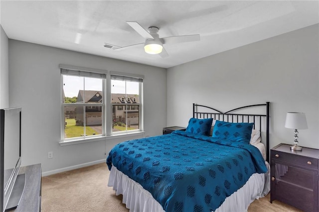 1006 Callaway Dr, Jeannette, PA 15644 - bedroom featuring light carpet and a ceiling fan
