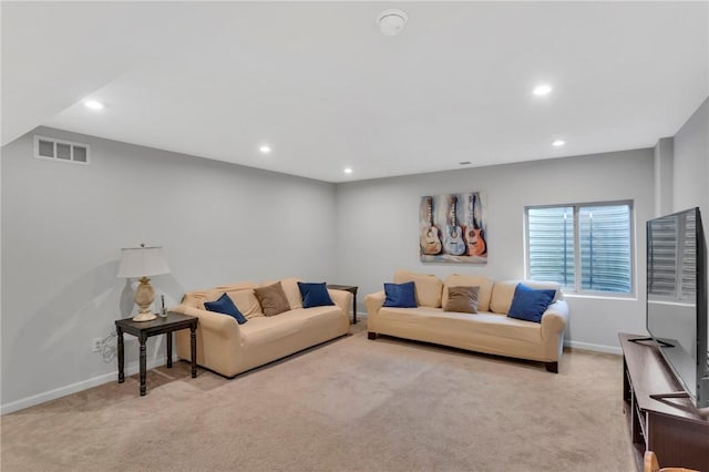 1006 Callaway Dr, Jeannette, PA 15644 - living area featuring carpet floors and recessed lighting