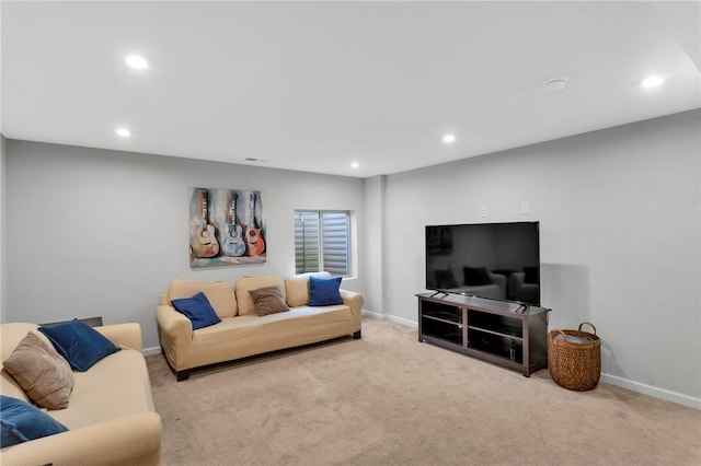 1006 Callaway Dr, Jeannette, PA 15644 - living room with carpet and recessed lighting