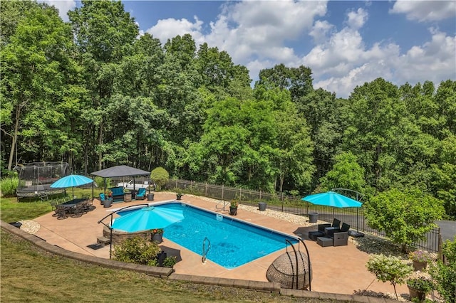 245 Shaw Ct, Salem Twp Wml, PA 15670 - view of swimming pool featuring a patio and view of scattered trees