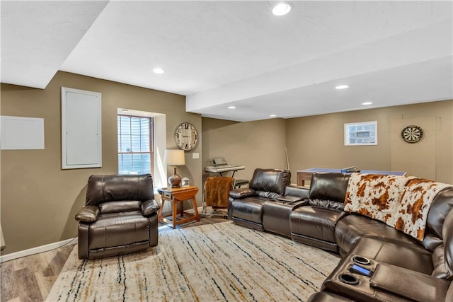 245 Shaw Ct, Salem Twp Wml, PA 15670 - living room with wood finished floors and recessed lighting