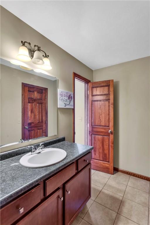 245 Shaw Ct, Salem Twp Wml, PA 15670 - bathroom featuring vanity and tile patterned floors