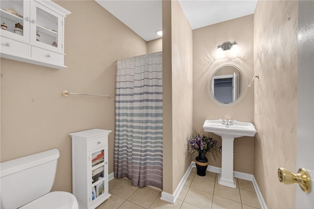 260 Arrowhead Ln, Nottingham, PA 15330 - bathroom featuring tile patterned flooring and curtained shower