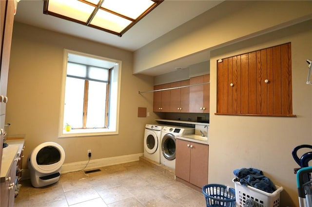 434 Bocktown Cork Rd, Independence Bea, PA 15026 - laundry room with cabinet space and washer and dryer