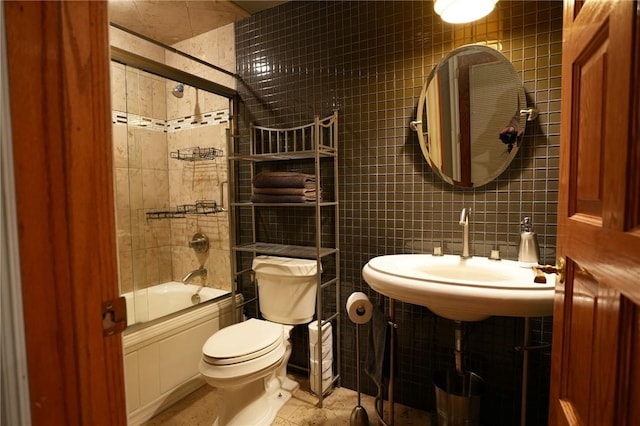 434 Bocktown Cork Rd, Independence Bea, PA 15026 - full bathroom with tile walls and shower / tub combination