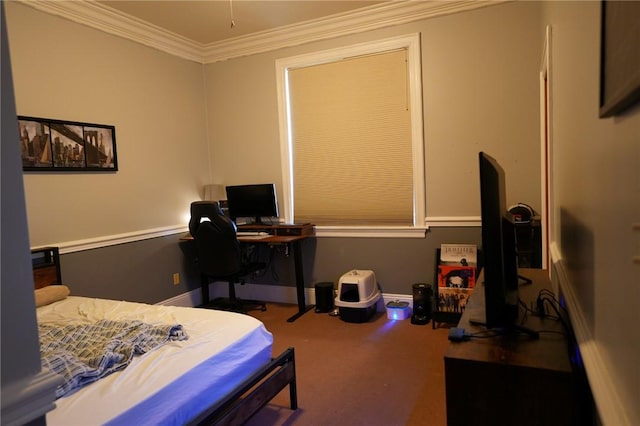 434 Bocktown Cork Rd, Independence Bea, PA 15026 - carpeted bedroom with crown molding and baseboards
